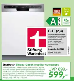 EP Constructa einbau-geschirrspüler cg6is02ebd Angebot
