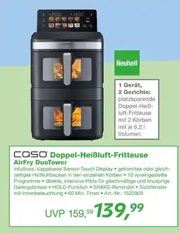 EP Caso doppel-heißluft-fritteuse airfry duotower Angebot