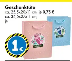 TEDi Geschenktüte ca. 25,5x20x11 cm Angebot