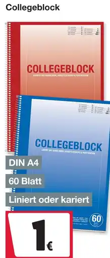 Woolworth Collegeblock Angebot