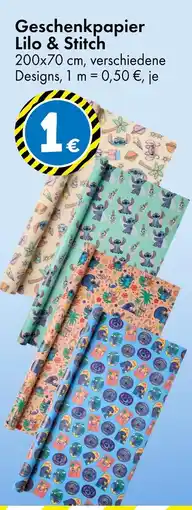 TEDi Geschenkpapier lilo & stitch Angebot