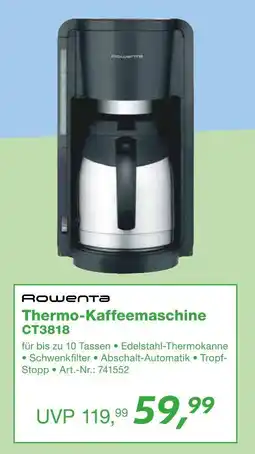 EP Rowenta thermo-kaffeemaschine Angebot