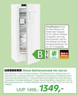 EP Liebherr stand-gefrierschrank fnb 465i-22 Angebot