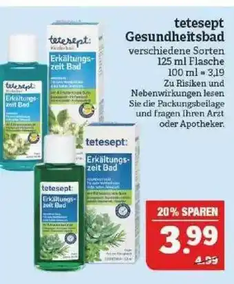 Marktkauf Tetesept Gesundheitsbad Angebot