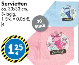 TEDi Servietten Angebot