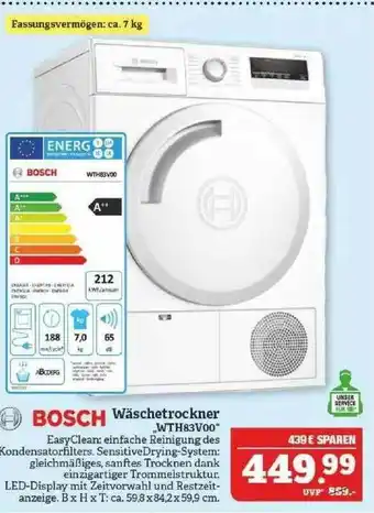 Marktkauf Bosch Wäschetrockner „wth83v00“ Angebot