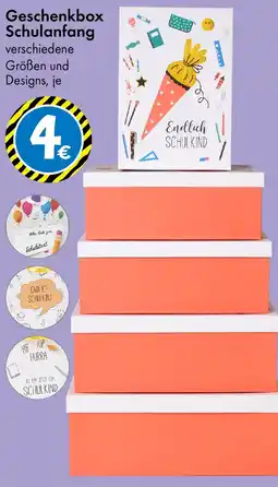 TEDi Geschenkbox Schulanfang Angebot