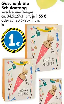 TEDi Geschenktüte Schulanfang Angebot
