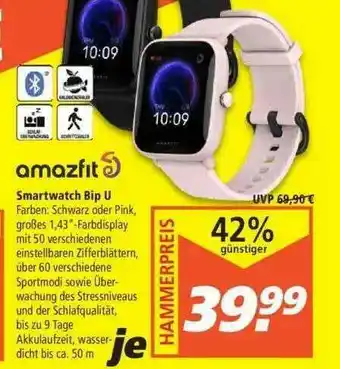 Marktkauf Amazfit Smartwatch Bip U Angebot