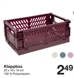 Zeeman Klappbox Angebot