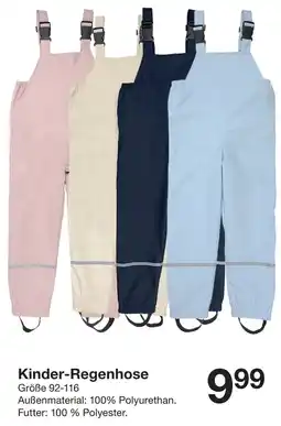 Zeeman Kinder-Regenhose Angebot