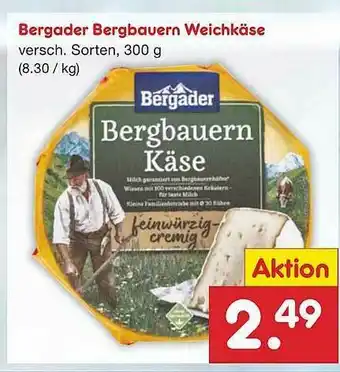 Netto Marken-Discount Bergader Bergbauern Weichkäse Angebot