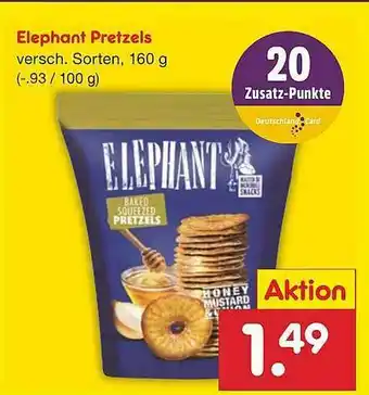 Netto Marken-Discount Elephant Pretzels Angebot