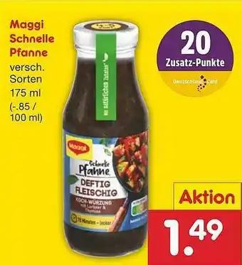 Netto Marken-Discount Maggi Schnelle Pfanne Angebot