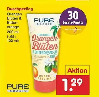 Netto Marken-Discount Duschpeeling Orangen Blüten & Bitterorange Pure Angebot