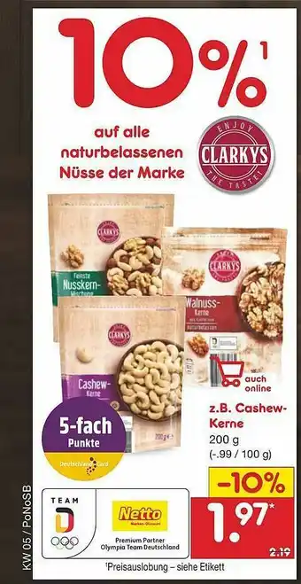 Netto Marken-Discount Z.b. Cashew-kerne Angebot