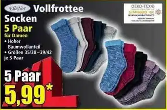 Norma Elle'nor Vollfrottee Socken 5 Paar Angebot