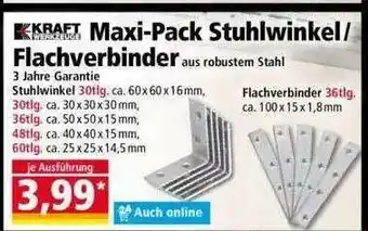 Norma Kraft Maxi-pack Stuhlwinkel Flachverbinder Angebot