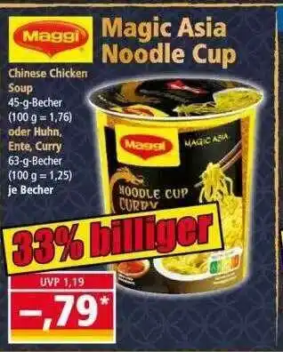 Norma Maggi Magic Asia Noodle Cup Angebot