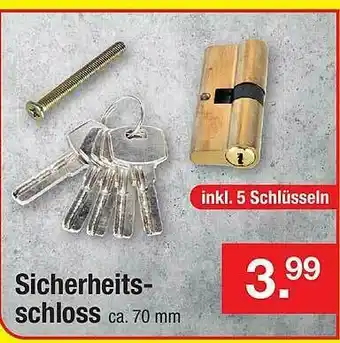 Zimmermann Sicherheits-schloss Angebot