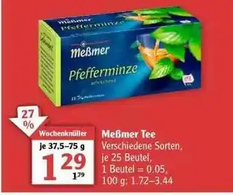 Globus Meßmer Tee Angebot