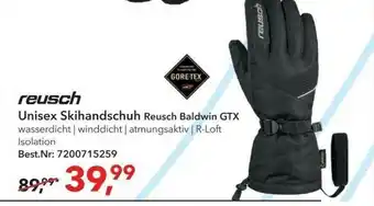 dodenhof Reusch Unisex Skihandschuh Reush Baldwin Gtx Angebot