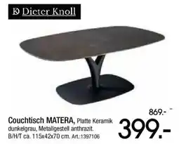 Zurbrüggen Dicter Knoll Couchtisch MATERA Angebot