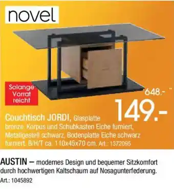 Zurbrüggen Novel Couchtisch JORDI Angebot