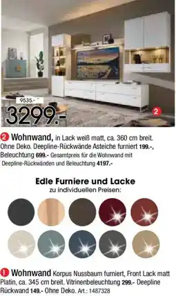 Zurbrüggen Wohnwand Angebot