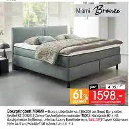 Zurbrüggen Boxspringbett MIAMI Angebot