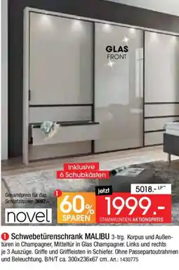 Zurbrüggen Novel Schwebetürenschrank MALIBU Angebot