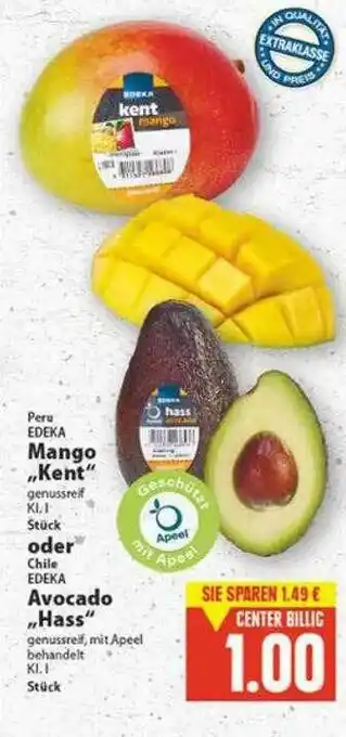 E-Center Mango „kent” Oder Avocado „hass” Angebot