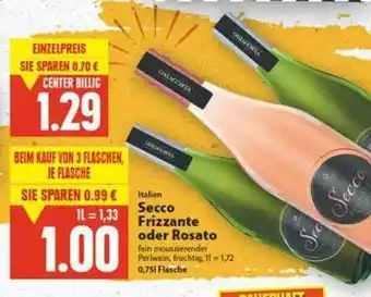 E-Center Secco Frizzante Oder Rosato Angebot