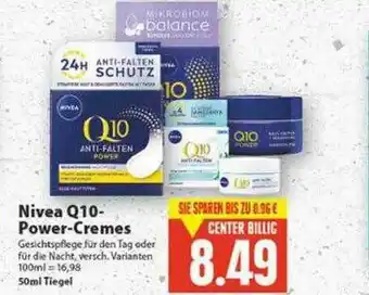 E-Center Nivea Q10- Power-cremes Angebot