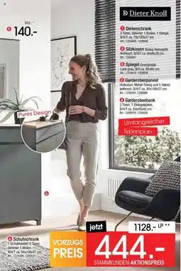 Zurbrüggen Dieter Knoll Garderobenbank Angebot