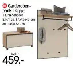 Zurbrüggen Garderobenbank 1 Klappe, 1 Einlegeboden Angebot