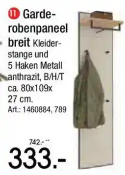 Zurbrüggen Garderobenpaneel breit Angebot