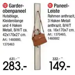 Zurbrüggen Garderobenpaneel Angebot