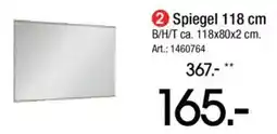 Zurbrüggen Spiegel 118 cm Angebot