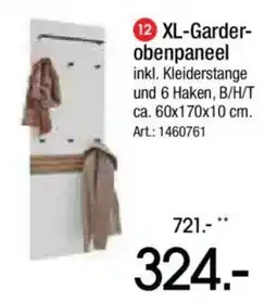 Zurbrüggen XL-Garderobenpaneel Angebot