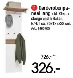 Zurbrüggen Garderobenpaneel lang Angebot