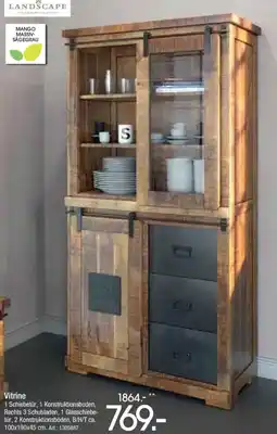 Zurbrüggen Vitrine Angebot