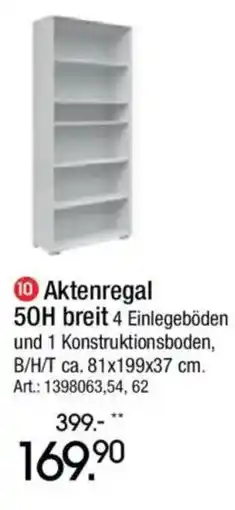Zurbrüggen Aktenregal 50H Angebot
