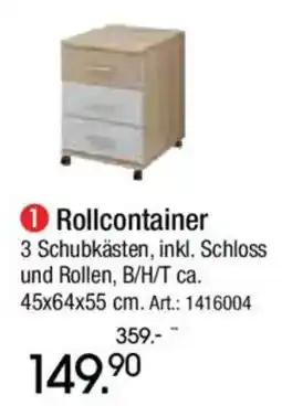 Zurbrüggen Rollcontainer Angebot