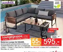 Zurbrüggen Loungegruppe, 4-tlg. Modernes Lounge-Set SQUARE, ambia. Angebot
