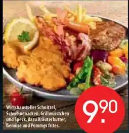 Zurbrüggen Wirtshausteller Schnitzel, Schweinenacken, Grillwürstchen und Speck Angebot