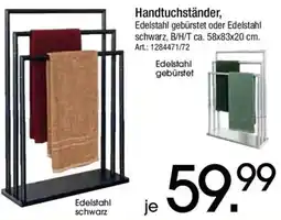 Zurbrüggen Handtuchständer, Edelstahl gebürstet oder Edelstahl schwarz Angebot