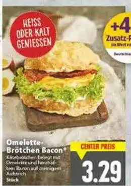 E-Center Omelette- Brötchen Bacon* Angebot