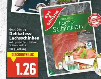 E-Center Delikatess- Lachsschinken Angebot