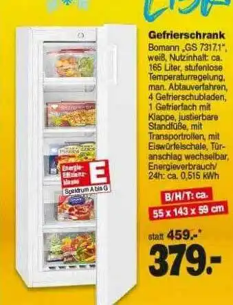 Repo Markt Gefrierschrank Angebot